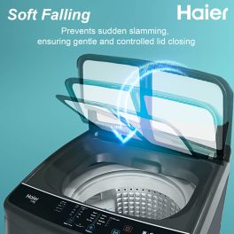Haier HWM70-306S8, 7 kg 5 Star Ultra air fresh, NZP, Oceanus Wave pulsator, Quick wash Fully Automatic Top Load Machine, Dark Jade Silver