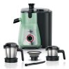 Bosch MJ4412A1GI, 2 Jar-True Mixx Juicer Mixer Grinder, 750W Standalone, Dual Locking System, Anti Drip Spout, 100% Copper Moter, Ming Green