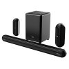 boAt Aavante Bar 3200D,5.1 Channel Soundbar with Powerful Subwoofer, 3D Surround Sound and Dolby Audio, Dual Wireless Rear Satellite Speakers, Multiple Connectivity Modes (Premium Black)