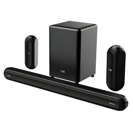 boAt Aavante Bar 3200D,5.1 Channel Soundbar with Powerful Subwoofer, 3D Surround Sound and Dolby Audio, Dual Wireless Rear Satellite Speakers, Multiple Connectivity Modes (Premium Black)