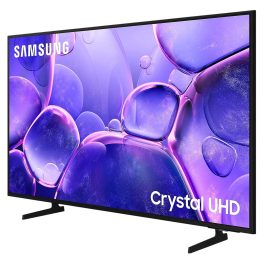 Samsung U8000F, (189cm) 75-Inch Class Crystal UHD 4K Smart TV (2025 Model) Endless Free Content, Crystal Processor 4K, Metal Stream Design, Knox Security, Alexa Built-in, Black
