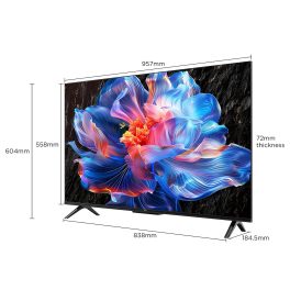 TCL 43P6K, 108 cm (43 inch) 4K Ultra HD LED Smart Google TV with Google Voice Assistant, Black