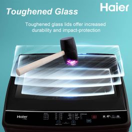 Haier HWM70-306S8, 7 kg 5 Star Ultra air fresh, NZP, Oceanus Wave pulsator, Quick wash Fully Automatic Top Load Machine, Dark Jade Silver