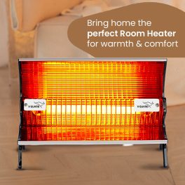 V-Guard Ceramic Heater RH1000 CH 1000 W White Quartz Room Heater, White
