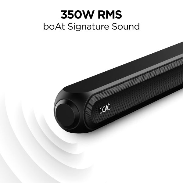 boAt Aavante Bar 3200D,5.1 Channel Soundbar with Powerful Subwoofer, 3D Surround Sound and Dolby Audio, Dual Wireless Rear Satellite Speakers, Multiple Connectivity Modes (Premium Black)