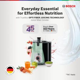Bosch MJ4412A1GI, 2 Jar-True Mixx Juicer Mixer Grinder, 750W Standalone, Dual Locking System, Anti Drip Spout, 100% Copper Moter, Ming Green