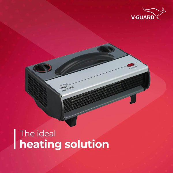 V-Guard RH2HC 2100, convenience Fan Room Heater, Overheating protection with low-noise operation, Black