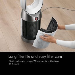 Dyson TP10 IN Air Purifier, Covers 600 Sq. Ft Advanced HEPA H13 filtrationRemoves 99.95% of allergens & pollutants as small as PM 0.1, Remote Control, White
