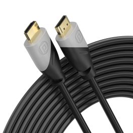 Portronics 2059 K-Sync, 4K 60Hz HDMI to HDMI Cable, 5M Length with Support eARC and Compatible with Smart HDTV, Laptop, Monitor, Projector, eARC enable Soundbar, Black