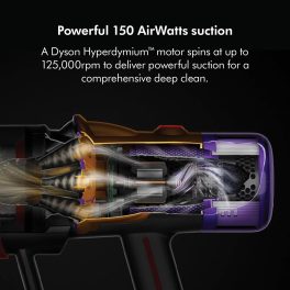 Dyson V12S Detect Slim Submarine Wet And Dry 1200 watts Vacuum Cleaner, Hepa Filter, 1 Count, 350Ml, Yellow