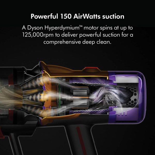 Dyson V12S Detect Slim Submarine Wet And Dry 1200 watts Vacuum Cleaner, Hepa Filter, 1 Count, 350Ml, Yellow