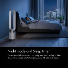 Dyson TP10 IN Air Purifier, Covers 600 Sq. Ft Advanced HEPA H13 filtrationRemoves 99.95% of allergens & pollutants as small as PM 0.1, Remote Control, White