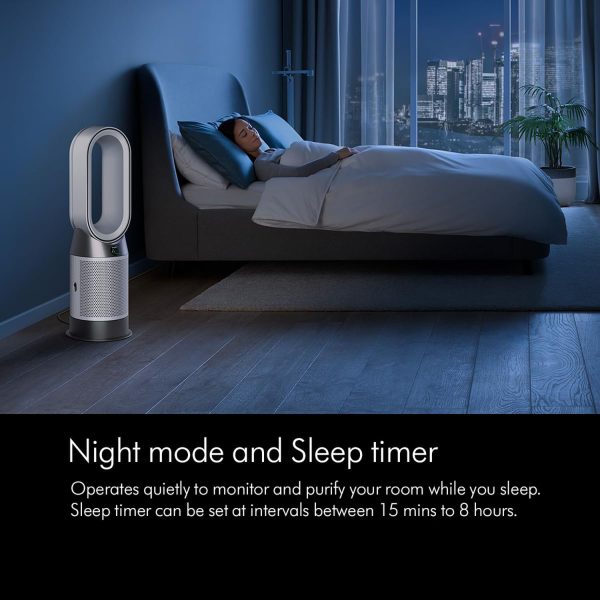 Dyson HP10, Hot+Cool Air Purifier Covering Up-To 850 Square Feet with Advanced HEPA H13, 3 Stage Filtration, Night Mode and Remote Controlled, White