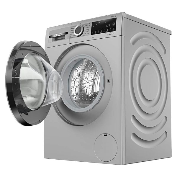 BOSCH WGA254ZSIN, 10 kg 5 Star 1400 RPM Fully Automatic Front Load Washing Machine, Built-in Heater and Steam Care, Silver