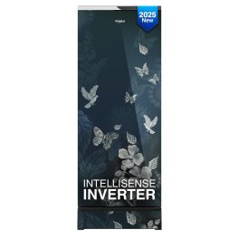 Whirlpool 215 IMPRO GD ROY, 192 Litre 3 Star Icemagic Pro Direct Cool-Single Door Glass Finish Refrigerator with Base Drawer, Inverter Compressor and and Upto 7 Days Garden Freshness, Silvia