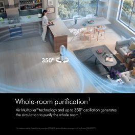 Dyson HP10, Hot+Cool Air Purifier Covering Up-To 850 Square Feet with Advanced HEPA H13, 3 Stage Filtration, Night Mode and Remote Controlled, White