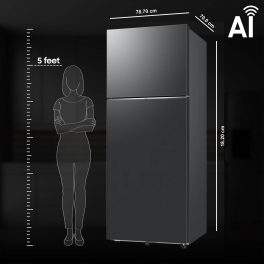 Samsung RT80F51C2FHL, 467 Liter 2 Star 5-in-1 Convertible, WiFi Enabled, Bespoke AI With Twin Cooling Frost Free Double Door Refrigerator, Digital Inverter, Black DOI