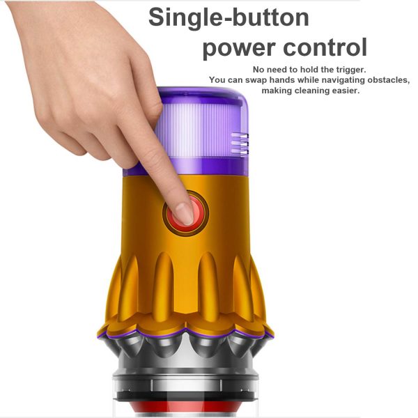 Dyson V12S Detect Slim Submarine Wet And Dry 1200 watts Vacuum Cleaner, Hepa Filter, 1 Count, 350Ml, Yellow