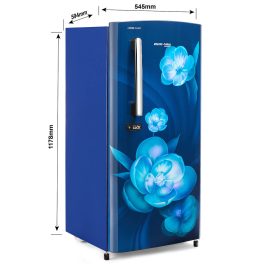 Voltas Beko RDC208DS0ABE0M0000GD, 175 Liter 2 Star Direct Cool Single Door Refrigerator, Aria Blue