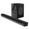 boAt Aavante Bar Quake, Wired Subwoofer, 200W RMS Signature Sound, 2.1CH, Multiple Ports, Bass & Treble Controls, 4 EQ Modes, Bluetooth Sound bar, Home Theatre Soundbar Speaker (Midnight Black)