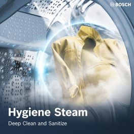 BOSCH WGA254ZSIN, 10 kg 5 Star 1400 RPM Fully Automatic Front Load Washing Machine, Built-in Heater and Steam Care, Silver