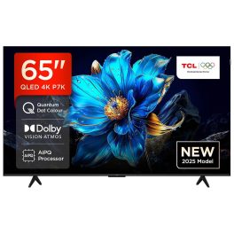 TCL 65P7K-UK, 165.1cm (65 inch) QLED 4K Ultra HD HDR Google TV (Google Assistant, BBC iPlayer, Dolby Atmos, Dolby Vision, HDR10+, 120Hz Game Accelerator, Motion Clarity, Black