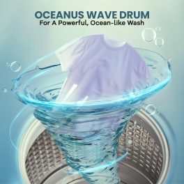 Haier HWM70-306S8, 7 kg 5 Star Ultra air fresh, NZP, Oceanus Wave pulsator, Quick wash Fully Automatic Top Load Machine, Dark Jade Silver