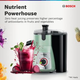 Bosch MJ4412A1GI, 2 Jar-True Mixx Juicer Mixer Grinder, 750W Standalone, Dual Locking System, Anti Drip Spout, 100% Copper Moter, Ming Green