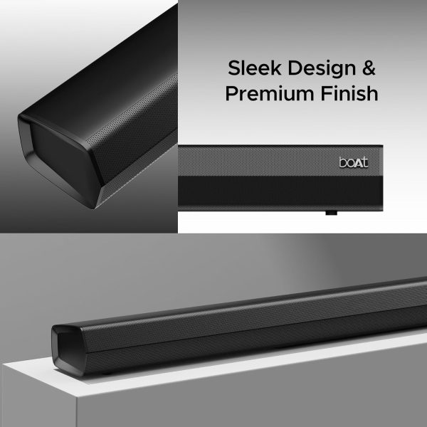 boAt Aavante Bar 3500, Bluetooth Soundbar with 500W RMS Immersive Sound, 5.1 Channel with Subwoofer, Wired Rear Speakers, (Premium Black)
