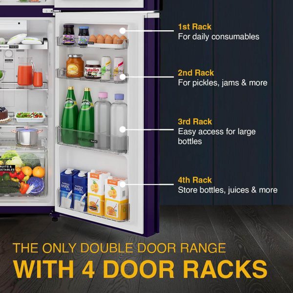 Whirlpool NEO278GD PRM, 235 L 2 Star Frost-Free Double Door Refrigerator, 10 Years Warranty on Compressor, Kaigari