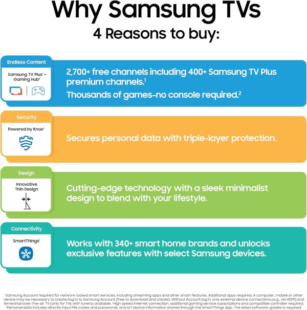 Samsung U8000F, (189cm) 75-Inch Class Crystal UHD 4K Smart TV (2025 Model) Endless Free Content, Crystal Processor 4K, Metal Stream Design, Knox Security, Alexa Built-in, Black