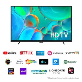 SAMSUNG UA32H4560FUXXL, 80 cm (32 inch) HD LED Smart Tizen OS TV with Hyper Real Engine | Google Assistant, Black