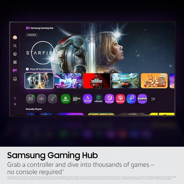 Samsung 55Q8F, (138cm) 55 Inch Class QLED 4K UHD Smart TV (2025 Model) Q4 AI Processor, 100% Color Volume with Quantum Dot, AirSlim Design, Endless Free Content, Samsung Vision AI, Alexa Built-in, Black