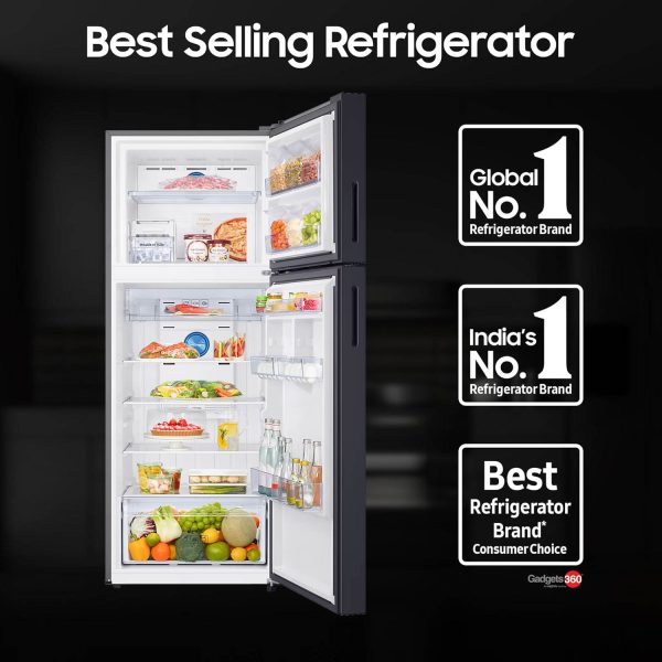 Samsung RT80F51C2FHL, 467 Liter 2 Star 5-in-1 Convertible, WiFi Enabled, Bespoke AI With Twin Cooling Frost Free Double Door Refrigerator, Digital Inverter, Black DOI