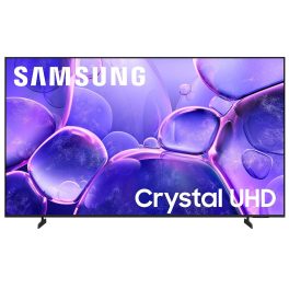 Samsung U8000F, (189cm) 75-Inch Class Crystal UHD 4K Smart TV (2025 Model) Endless Free Content, Crystal Processor 4K, Metal Stream Design, Knox Security, Alexa Built-in, Black