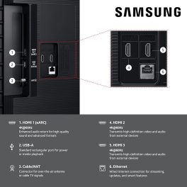 Samsung U8000F, (189cm) 75-Inch Class Crystal UHD 4K Smart TV (2025 Model) Endless Free Content, Crystal Processor 4K, Metal Stream Design, Knox Security, Alexa Built-in, Black