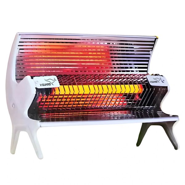 V-Guard Ceramic Heater RH1000 CH 1000 W White Quartz Room Heater, White