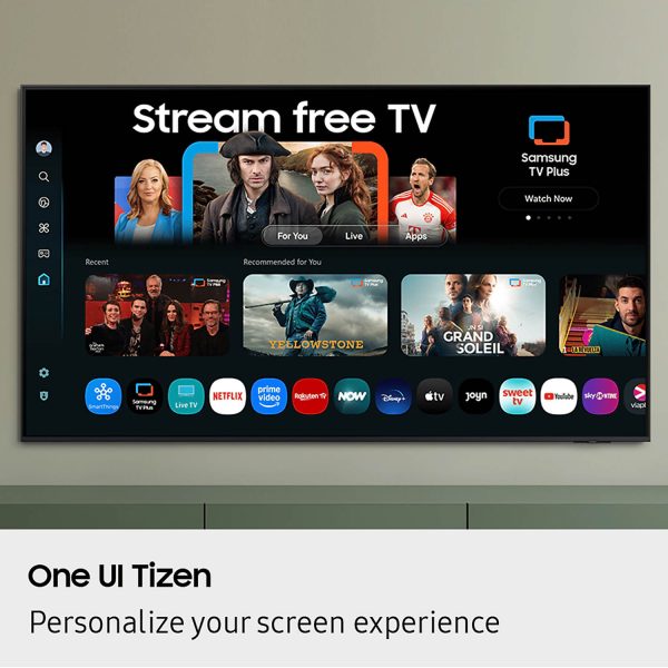 Samsung 55Q8F, (138cm) 55 Inch Class QLED 4K UHD Smart TV (2025 Model) Q4 AI Processor, 100% Color Volume with Quantum Dot, AirSlim Design, Endless Free Content, Samsung Vision AI, Alexa Built-in, Black