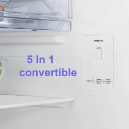 Samsung RT80F51C2FHL, 467 Liter 2 Star 5-in-1 Convertible, WiFi Enabled, Bespoke AI With Twin Cooling Frost Free Double Door Refrigerator, Digital Inverter, Black DOI