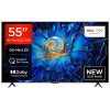 TCL 55C6KS, Premium QD-Mini QLED TV, 139cm (55 inch) QLED 4K Ultra HD HDR Google TV (Google Assistant, BBC iPlayer, Dolby Atmos, Dolby Vision, HDR10+, 120Hz Game Accelerator, DTS Virtual X, Motion Clarity, Black