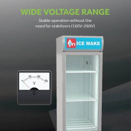 Icemake IMVC300, Single Door Visi Cooler (333 Liter) with Fog-Free Glass, Adjustable Shelves and Toughened Glass, Grey