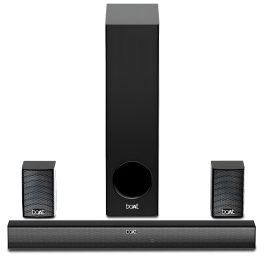 boAt Aavante Bar 2400 Pro, Bluetooth Soundbar with 5.1 Channel Surround Sound, Bluetooth v5.3, EQ Modes, Master Remote Control (Premium Black)