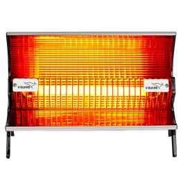 V-Guard Ceramic Heater RH1000 CH 1000 W White Quartz Room Heater, White