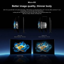 TCL 55C6KS, Premium QD-Mini QLED TV, 139cm (55 inch) QLED 4K Ultra HD HDR Google TV (Google Assistant, BBC iPlayer, Dolby Atmos, Dolby Vision, HDR10+, 120Hz Game Accelerator, DTS Virtual X, Motion Clarity, Black