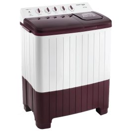Voltas Beko WTT85UAA/WNSWH5GFD, A Tata Product 8.5 Kg 5 Star Semi-Automatic Top Load Air Dry Washing Machine, Special pulsator and Double waterfall Technology, Wine