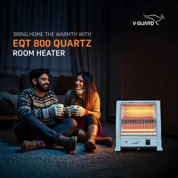 V-Guard RH2QT 2000 QUARTZ, (2 ROD, 400 & 800 WATTS) Room Heater, Grey