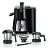 Bosch MJ8722A1KI, 2 Jar-True Mixx Juicer Mixer Grinder, 1000W Standalone, Dual Locking System, Anti Drip Spout, 100% Copper Moter, Black