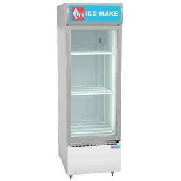 Icemake IMVC300, Single Door Visi Cooler (333 Liter) with Fog-Free Glass, Adjustable Shelves and Toughened Glass, Grey