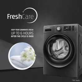 Whirlpool XS7512BWME, Xpert Care 7.5 kg 1200 RPM 5 Star Inverter Fully-Automatic Front Load Washing Machine with Ozone Air Refresh Technology & Built-in-Heater and Steam Wash, Midnight Grey