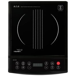 V-Guard VIC 01 V2, 1200 Watt Induction Cooktop with 7 Levels of Power and Temperature Setting, Digital Display and Soft switch Controls, Black